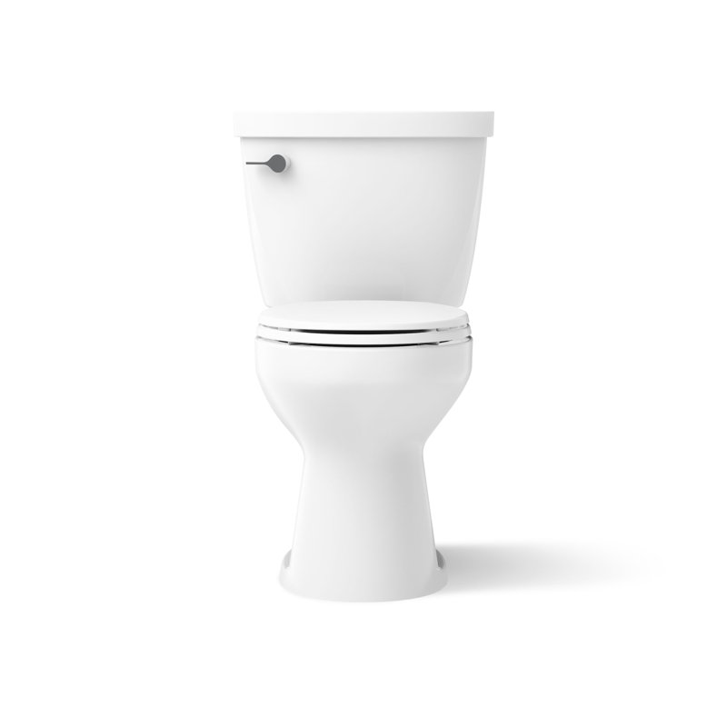 Cimarron® Two-Piece Round-Front Toilet, 1.6 GPF, White