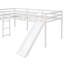 Lit mezzanine simple en L avec échelle et toboggan-674000106