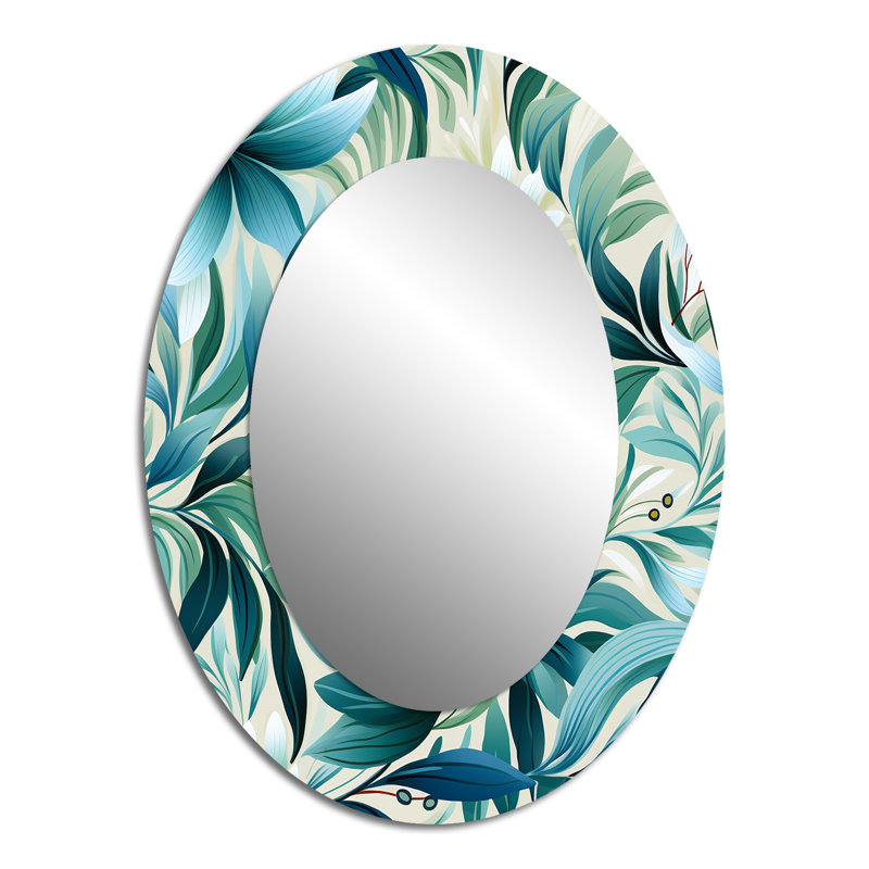 Motif botanique Rileey Oceanic Foliage - tropical, H 40 po x l 30 po, Ovale