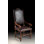 Leather Upholstered Arm Chair in Brown