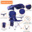 Chaise portative avec abat-jour Chaises de plage à baldaquin pour adultes Chaises de camping et chaises pliantes pour l'extérieur-1900739431