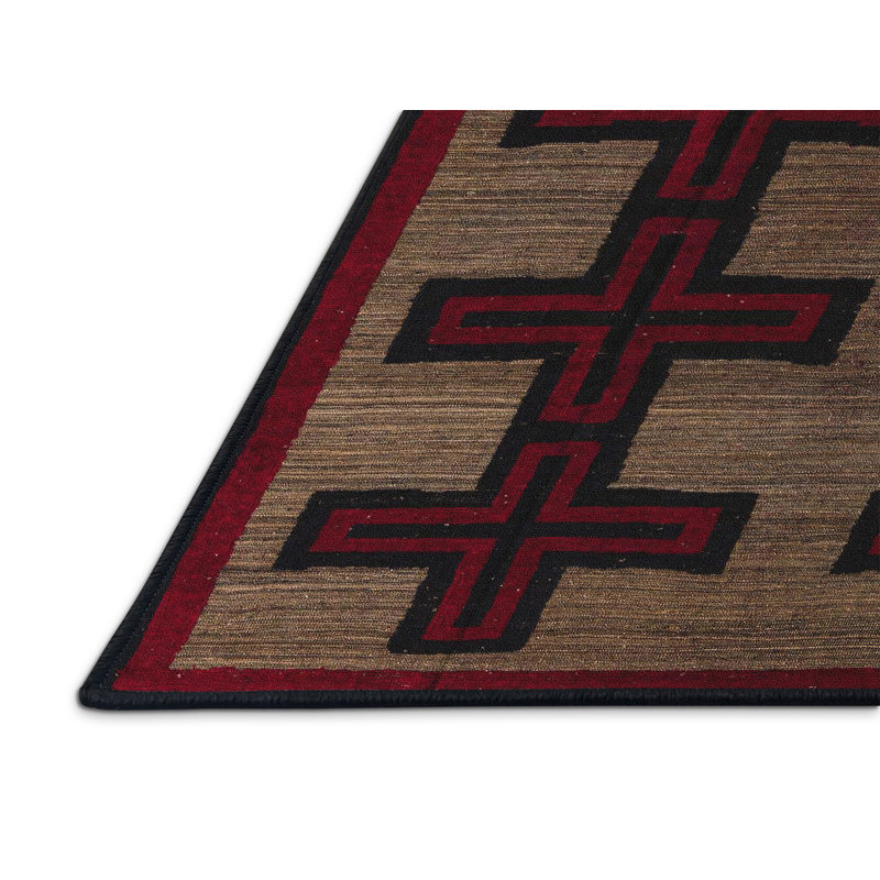 Amedio Southwestern Indoor Rug, Rectangle 4' x 6'