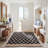 Alderson Natural Fiber Hand Loomed Jute/Cotton Geometric Rug in Charcoal-635102187