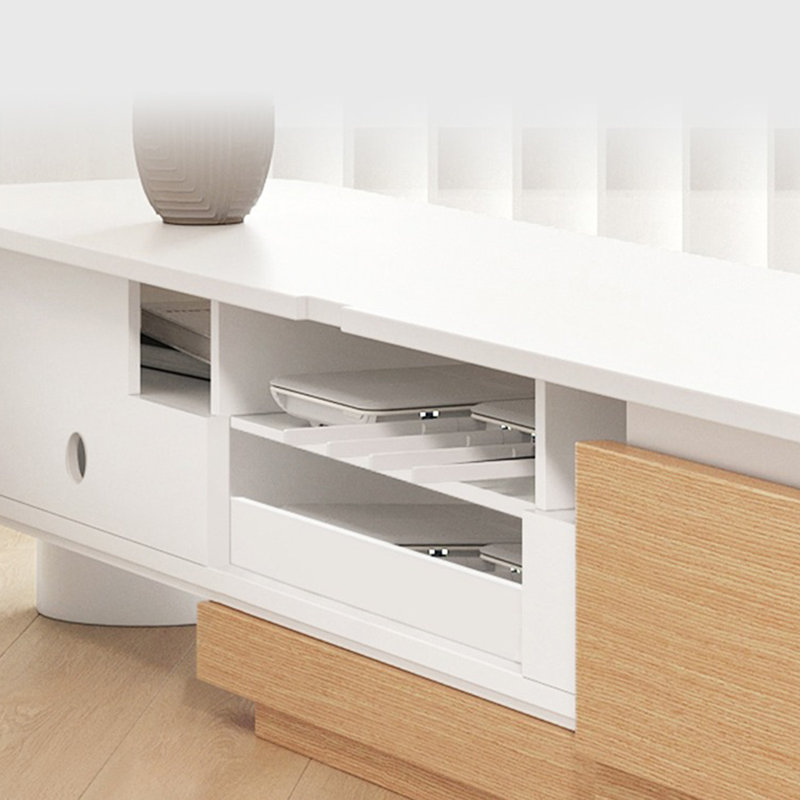 Meuble télé moderne en bois rétractable