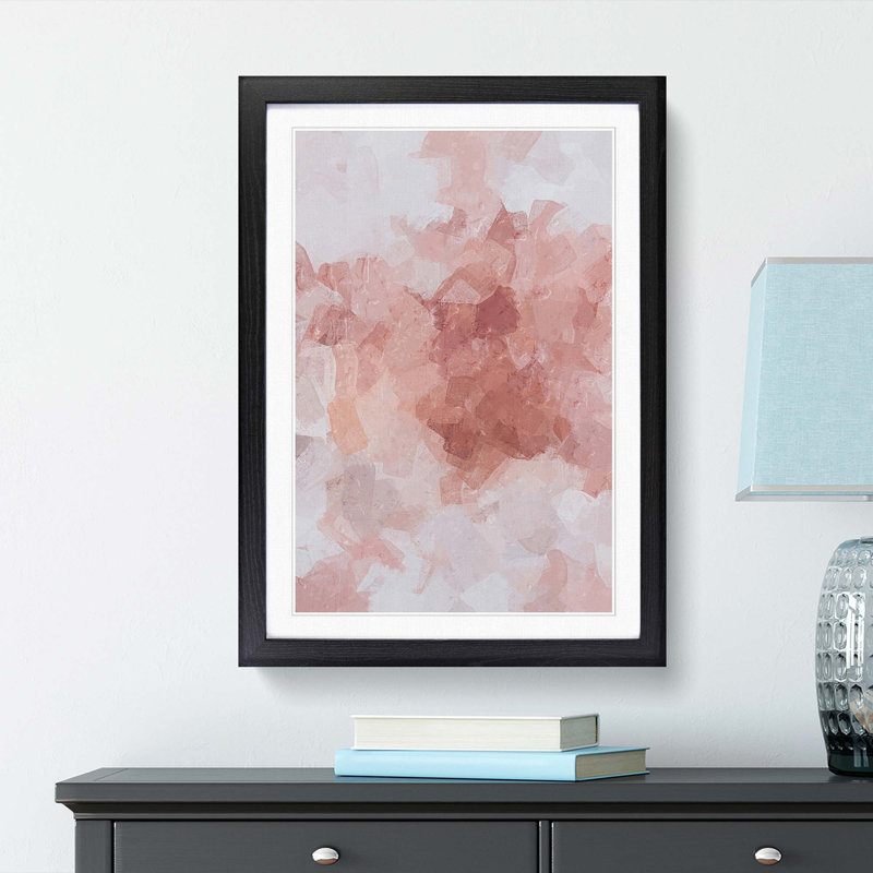 Trusted Light in Abstract - Picture Frame Graphic Art Print, 50cm H x 35cm W x 2cm D, Black