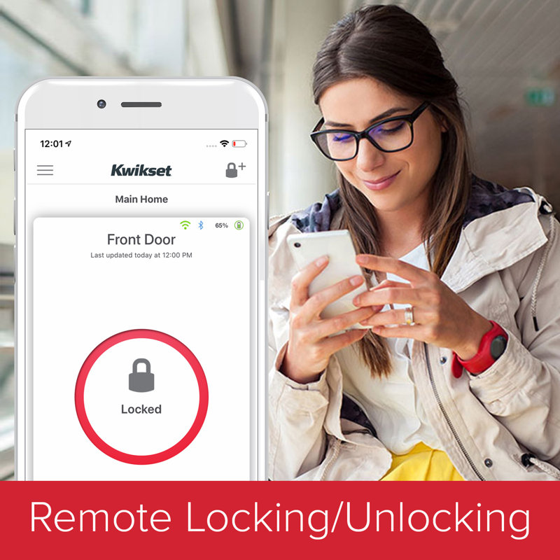 Satin Nickel Wi-Fi Smart Keypad Deadbolt with Keyed Entry