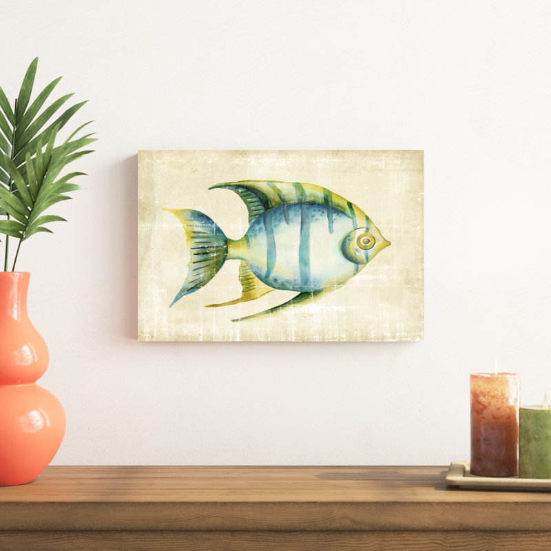 Aquarium Fish I, peinture sur toile, H 12 po x l 18 po