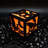 Battery Operated Lighted Orange Halloween Box