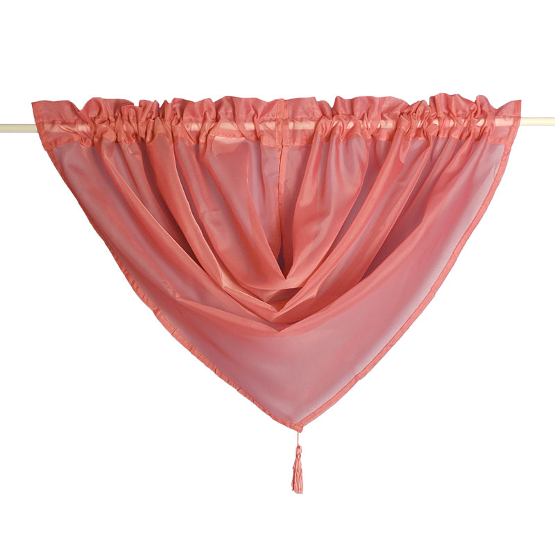 Albiery Solid Colour Window Pelmet, Cerise