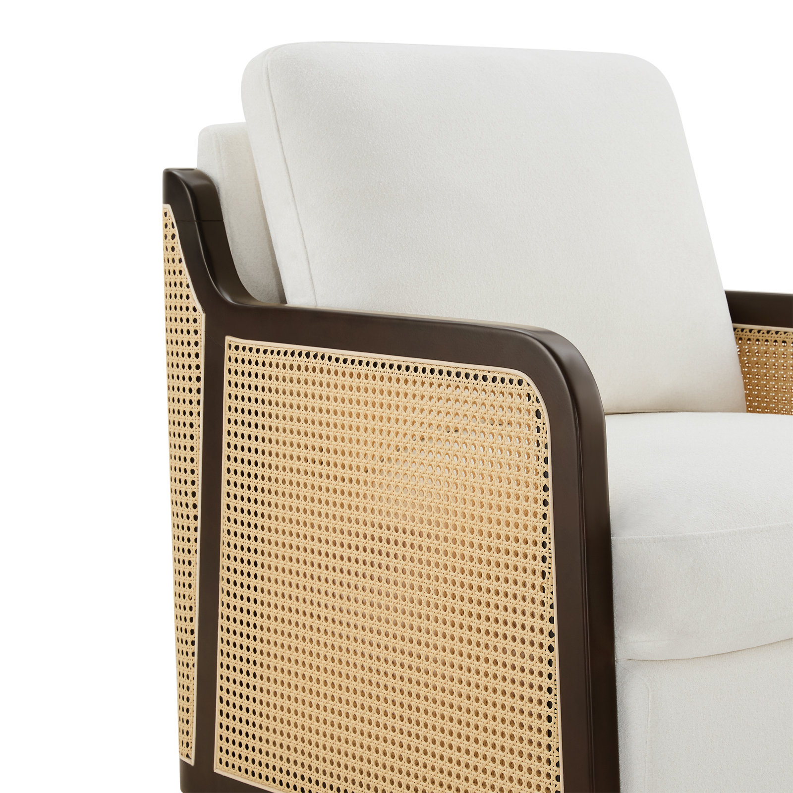 Swivel Armchair, White