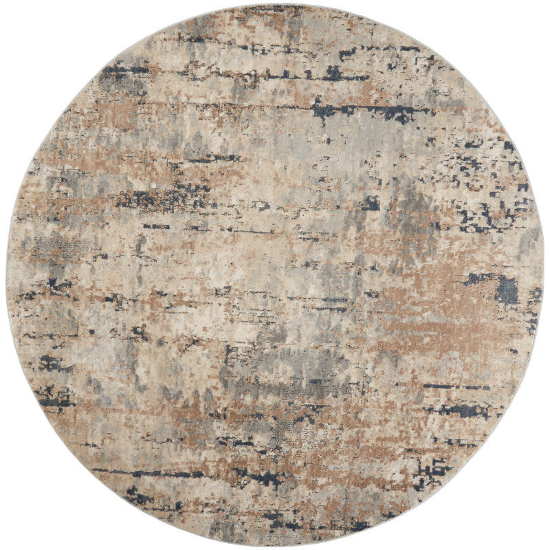 Abstract Area Rug, Round 160cm