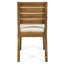 Ensemble de 2 chaises d'extérieur avec coussins, beige naturel, matériau en bois, dossier et siège à lattes, l 19 po x P 23 po, H 35 po
