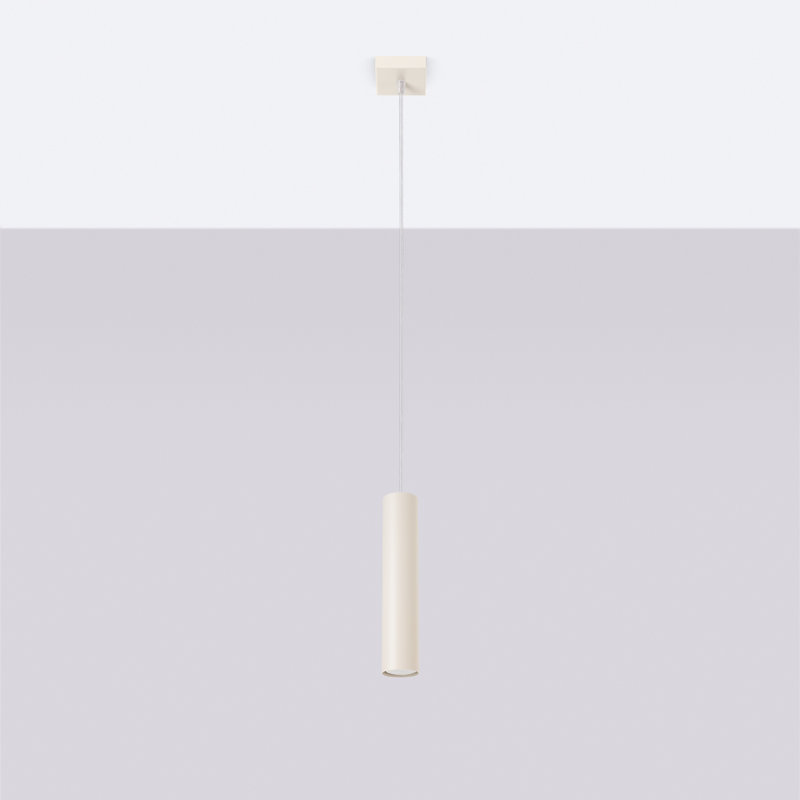 Bergmundur 1 - Light Stainless Steel Pendant, Beige