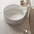 14'' Bathroom Sink, Round Vessel Ceramic Basin Without Faucet, No Cabinet, White