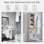 Armoire de salle de bain sur pieds H 68 po avec tablettes réglables Mitchel-106891924