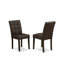 L'ensemble de salle à manger 7 pièces Mid Century comprend une table de salle à manger Mid Century et 6 chaises de cuisine en polyester texturé noir-1588106310