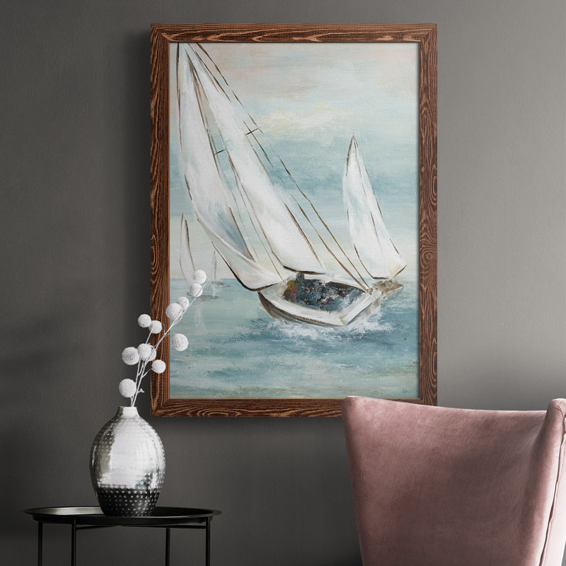 Sublette " Catching Wind " Print, 43.5" H x 31.5" W x 1" D, Maple