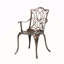 Chaise de salle à manger, cuivre noir (ensemble de 2)