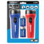 Lampe torche d’extérieur à del à piles rouge/bleu