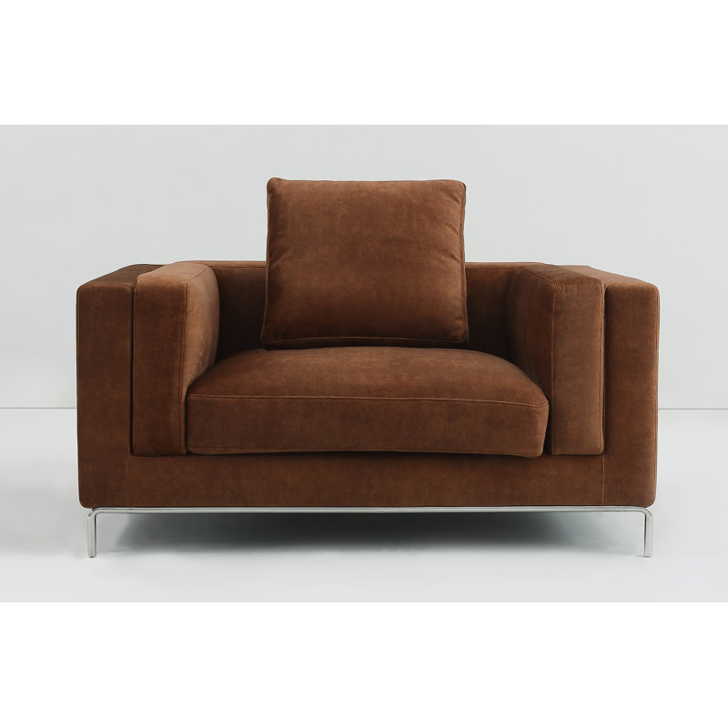 Fauteuil en polyester Rode, Rouille