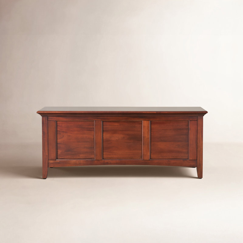 Melusina Solid Wood Blanket Chest, Cherry Brown