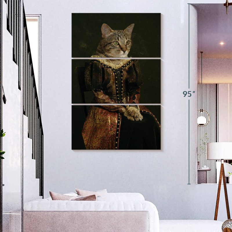 Ketti Aristocratic Cat, 74" H x 48" W