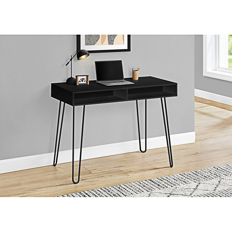 Bureau d'écriture, bureau d'ordinateur, Noir, noir, noir, noir