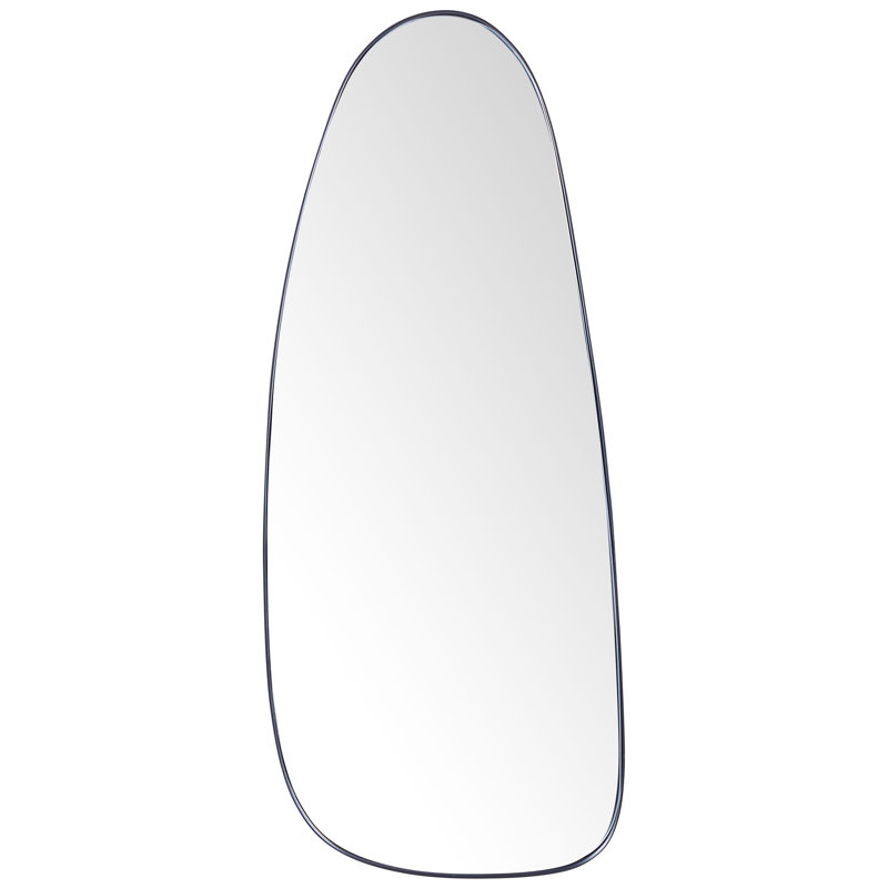 Octaviah Metal Asymmetrical Wall Mirror, Black