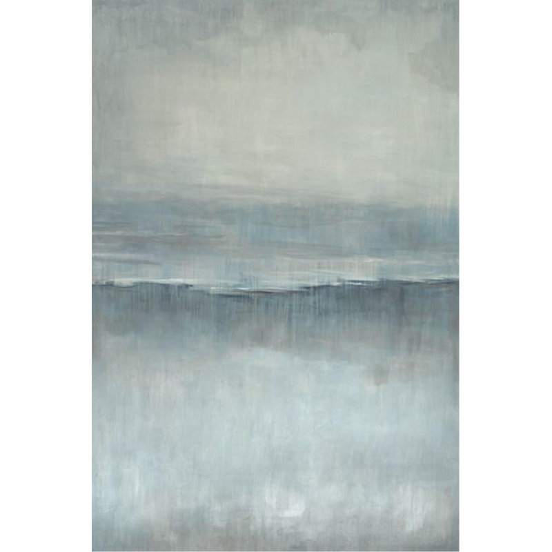 Brouillard par D'Alessandro Léon - Peinture, Couche de verre, H 81 po x l 54 po
