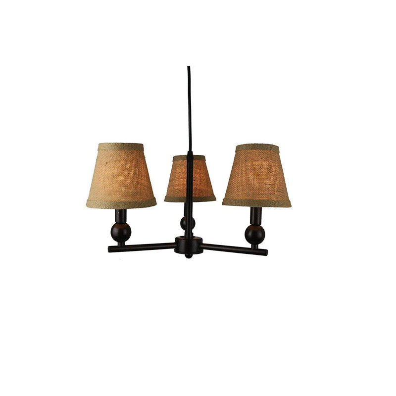 Lustre classique / traditionnel à 3 lumières Ariel, Bronze frotté à l'huile, Brun