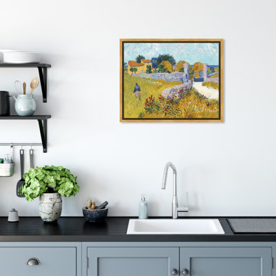 «Farmhouse in Provence» par Vincent Van Gogh - peinture sur toile
