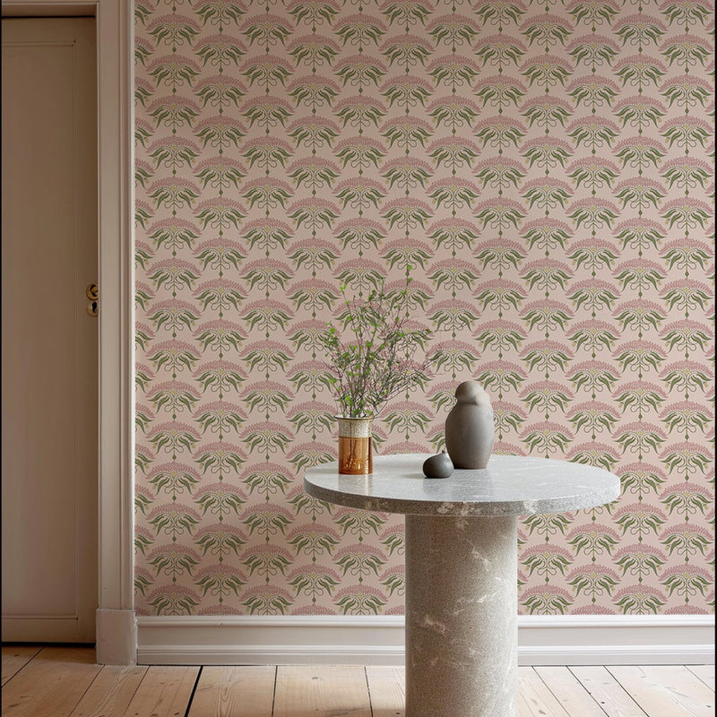 Fleur de Réve - Petal Pink Floral Wallpaper