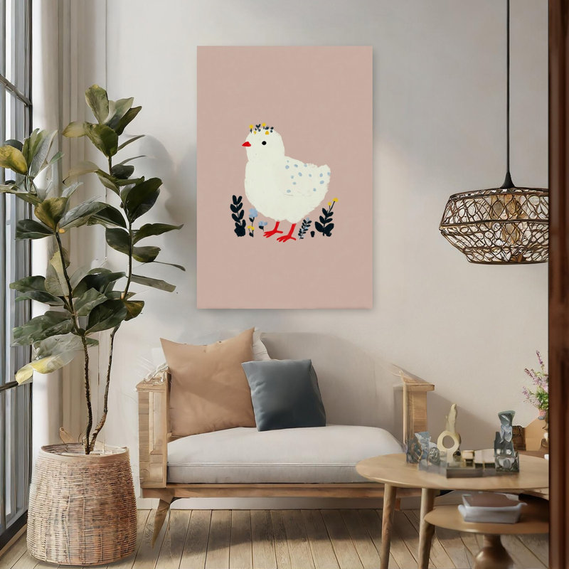 Art mural fantaisiste contemporain, H 48 po x l 32 po