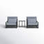 Carrol 2 - Person Patio Conversation Sets with Cushions
