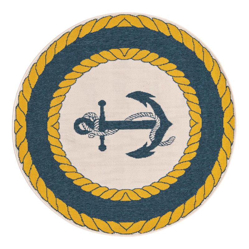 Callet Indoor / Outdoor Rug, Round 4'1"