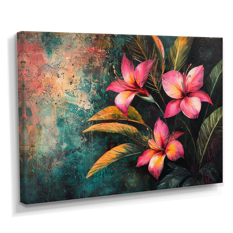 Matzke - Floral Large Wall Art, H 30 po x l 40 po, Toile tendue sur cadre, Ne s’applique pas