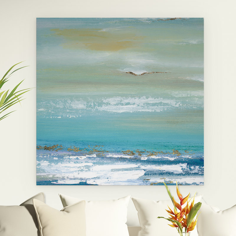 « lointain horizon detail i », reproduction de peinture à l’acrylique sur toile tendue, H 24 po x l 24 po x P 1,5 po