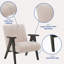 Chaise d'appoint moderne avec structure en bois-423676940