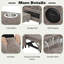 Canapé modulaire en L avec siège de rangement, porte-clés USB et porte-gobelets-2111834973