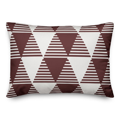  Coussin décoratif géométrique intérieur / extérieur en polyester