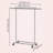 Maxine Metal Adjustable Rolling Clothing Rack