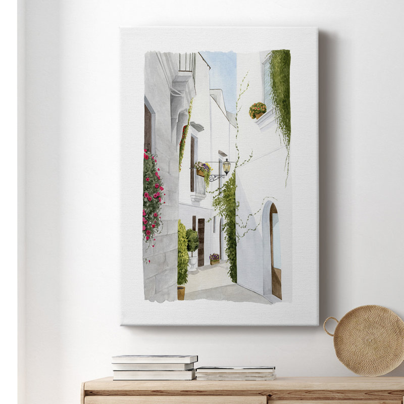 - Peinture sur toile tendue, H 18 po x l 12 po x P 1 po