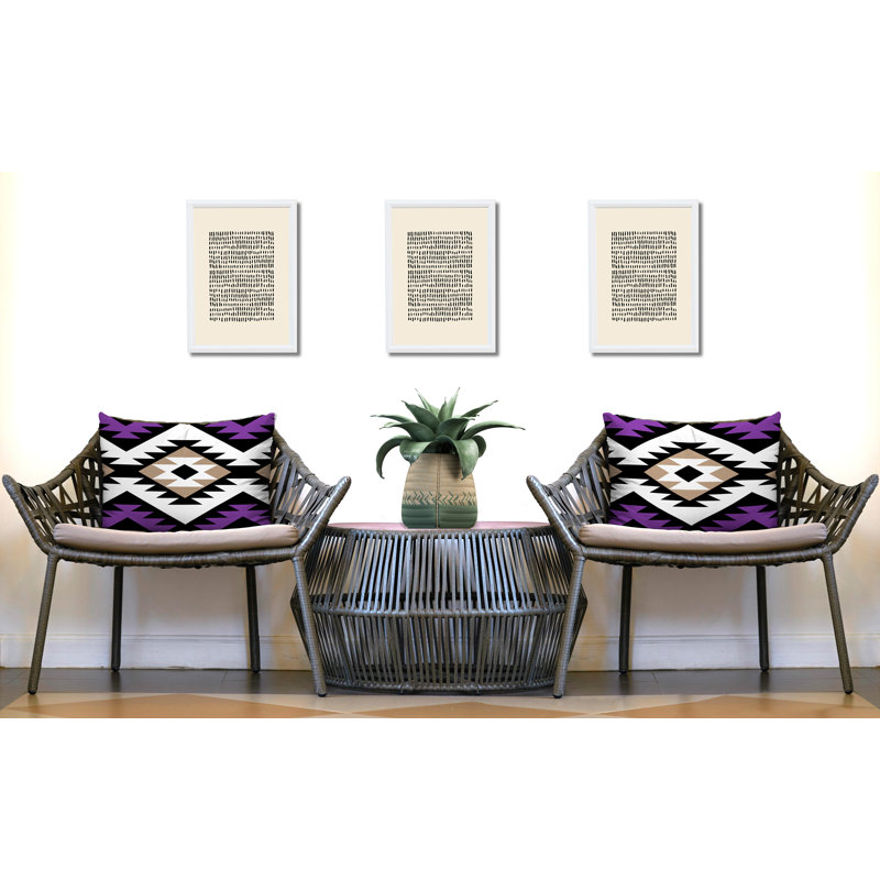 Coussin intérieur / extérieur Seka, 25 x 18, Mauve