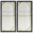 «Snowy Drip 1 and 2» par Martin Edwards - Ensemble de 2 peintures sur cadre flottant