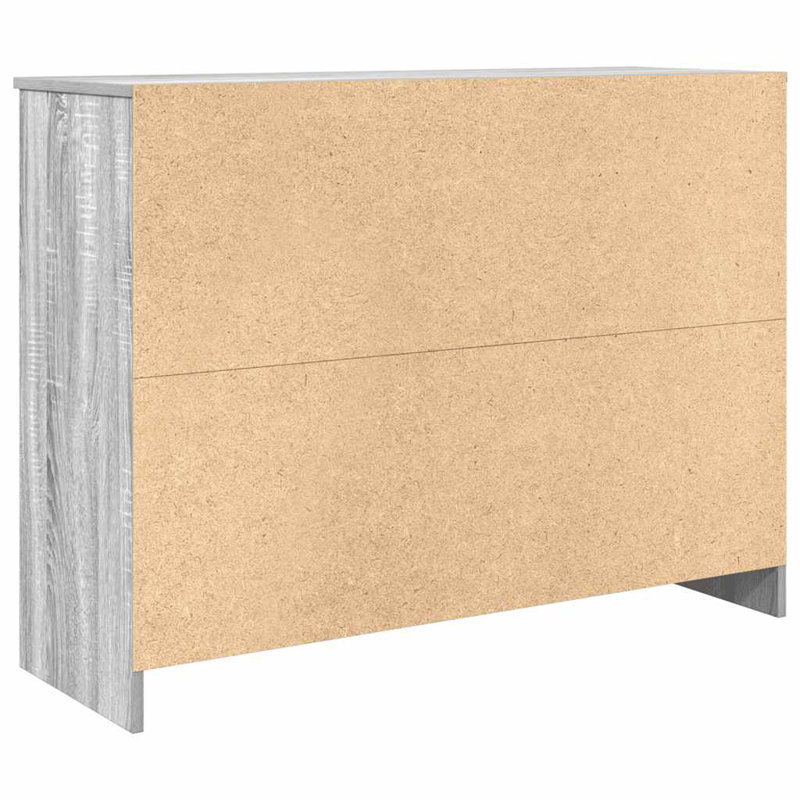 Sideboard With Drawer 101X35x76 Cm Engineered Wood, Grey Sonoma