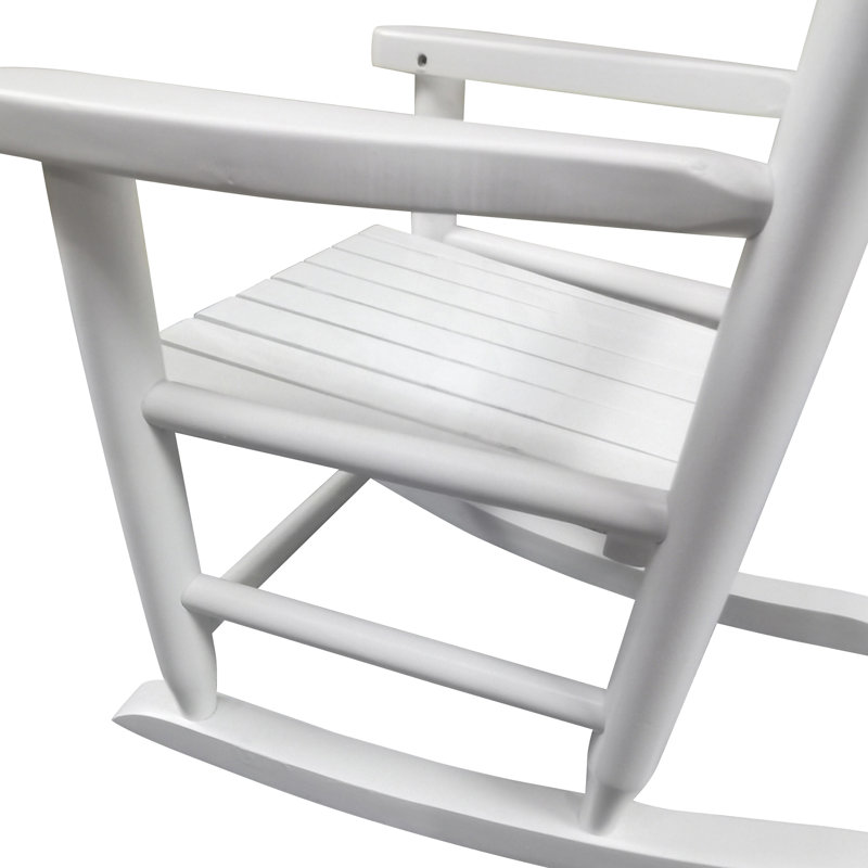 White Kids Rocking Chair - Indoor/Outdoor Durable Children's Chair, White