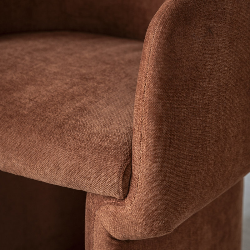 Holm Armchair Moss Green, Rust