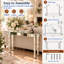 Aadan 120cm Silver Mirrored Console Table