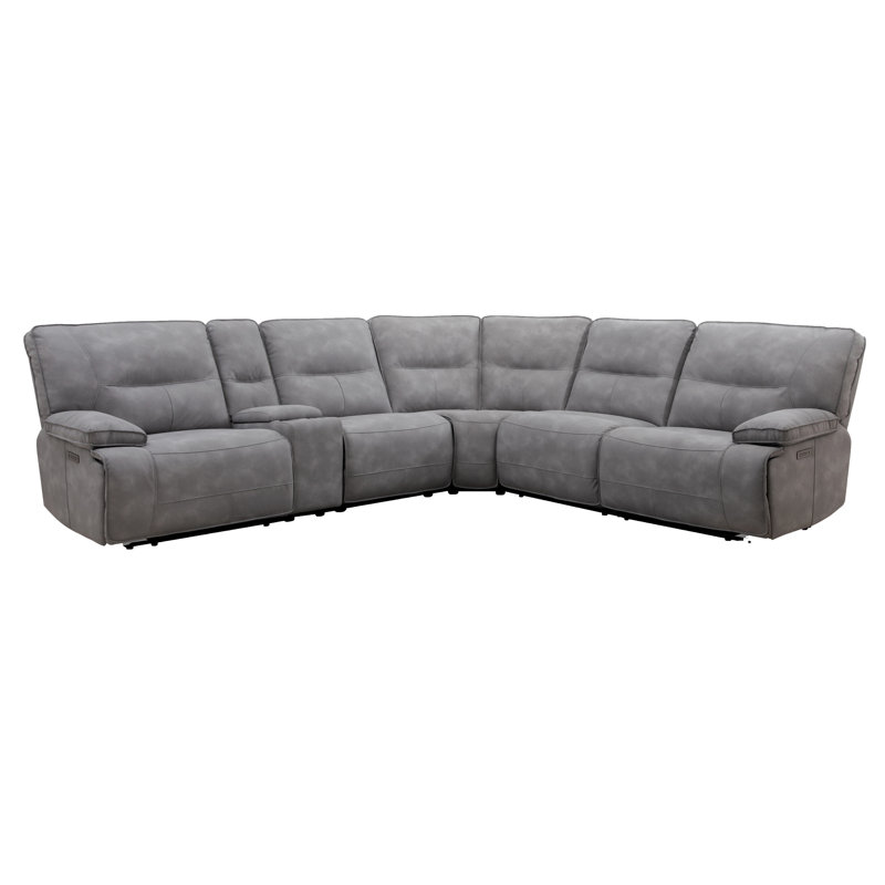 Canapé modulaire inclinable électrique 6 pièces Pulchia, Cobalt; cobalt