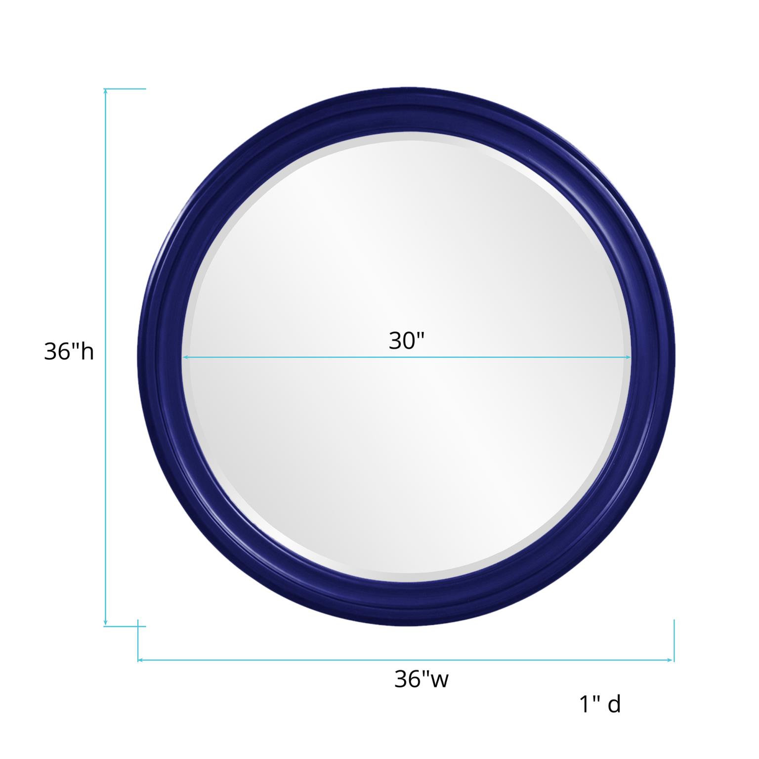 Talvi 36" Accent Mirror, Navy